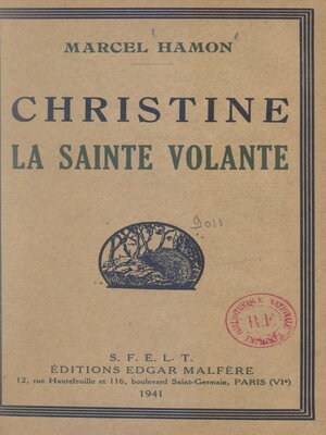 cover image of Christine, la Sainte volante